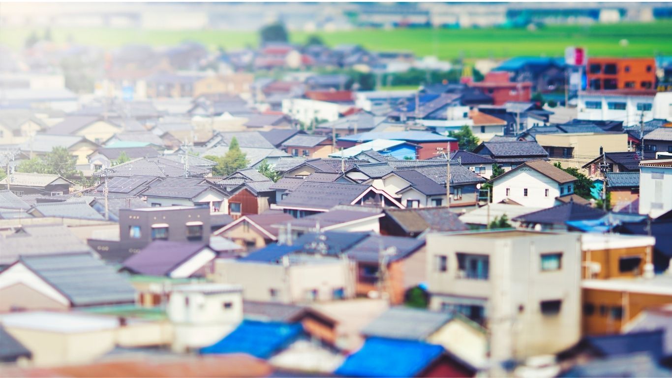 地域の住宅地の俯瞰イメージ